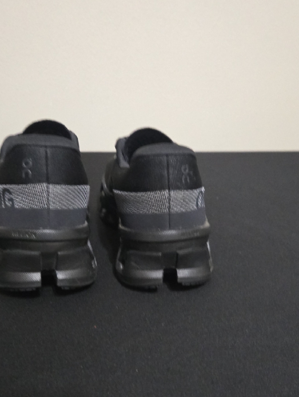 On Running Women’s Cloudmonsters Athletic Shoes — Black - Picture 4 of 7